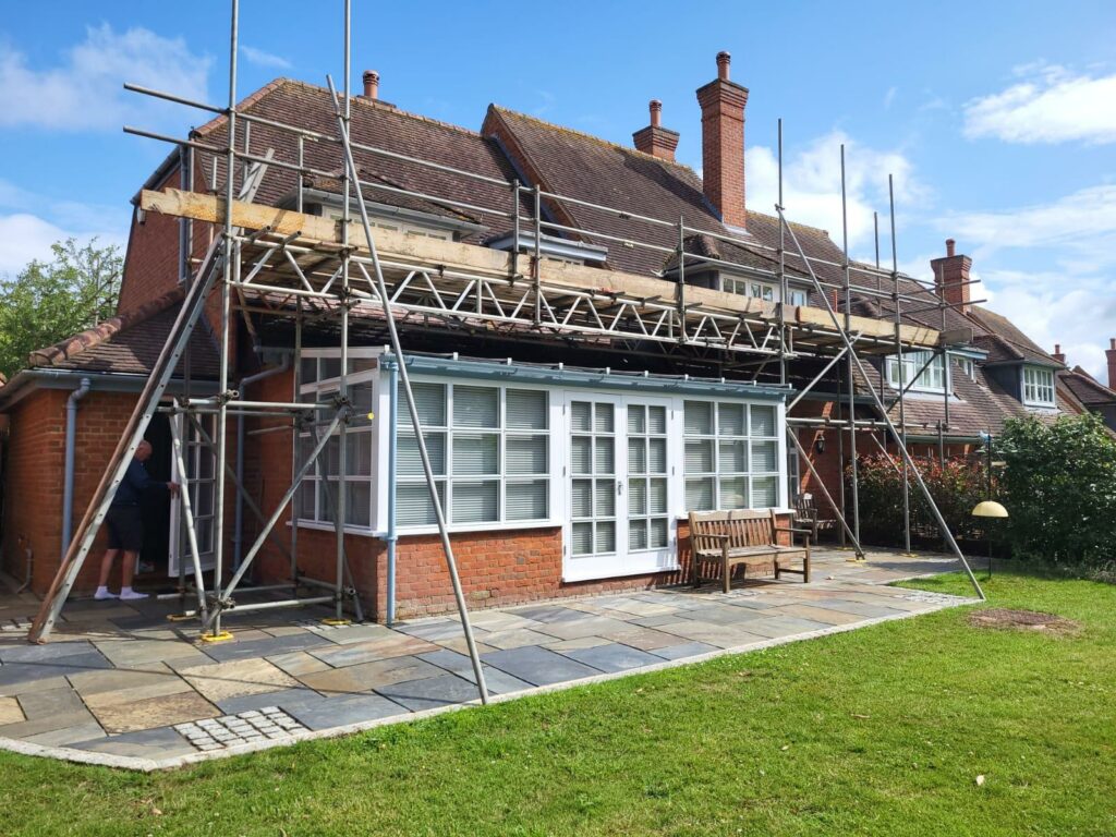 Domestic house scaffolding 2